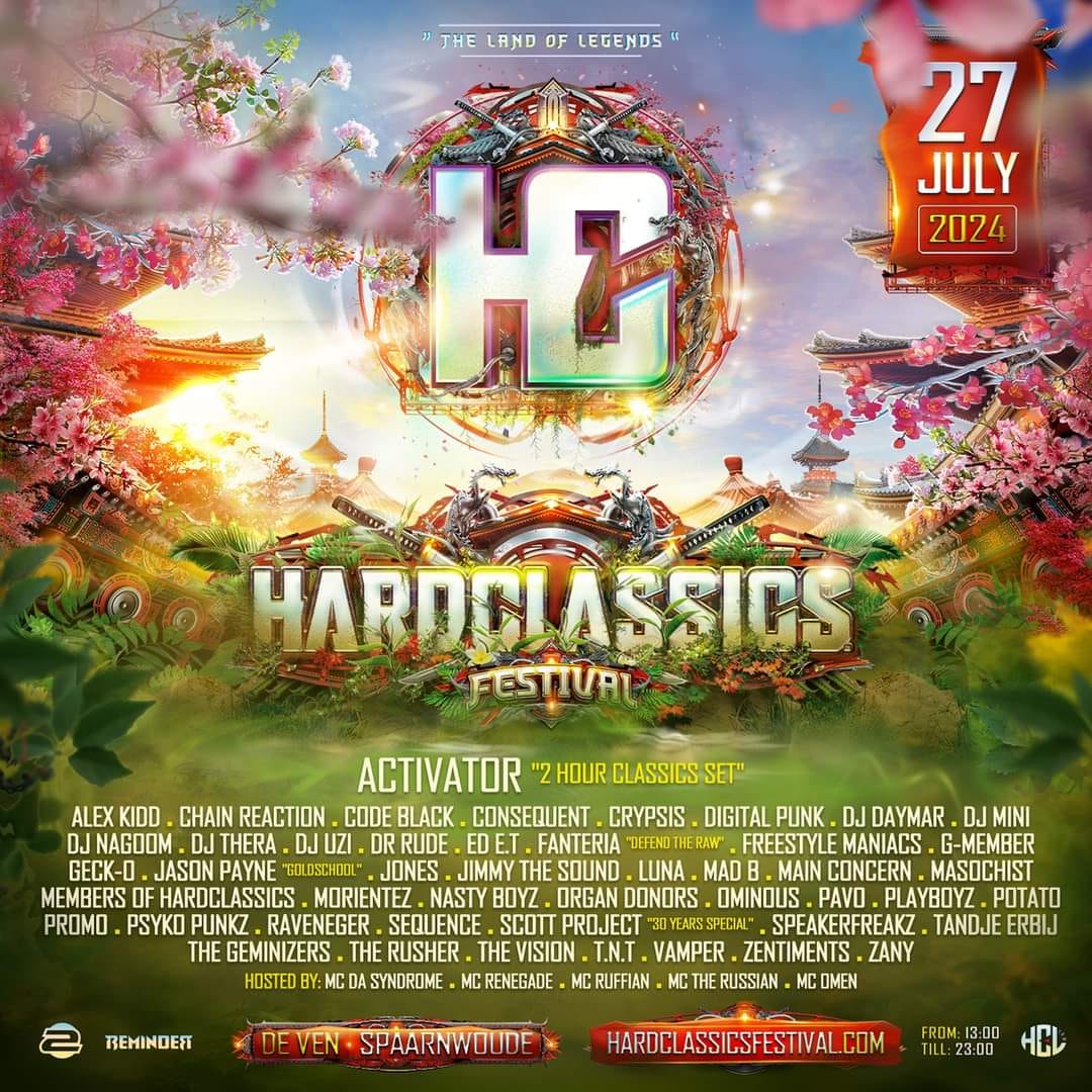 Hardclassics festival 2024 line up compleet